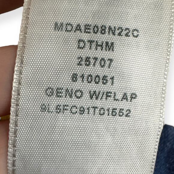 True Religion Geno Relaxed Slim Medium Wash Flap Pocket Jeans Men's Size 30x35 - Picture 11 of 12